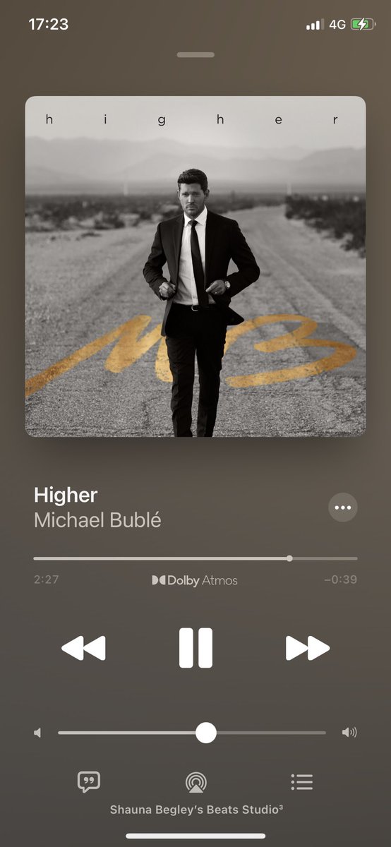 ShaunaCardle's tweet photo. No but for real… I cannot stop listening to @MichaelBuble #Higher 😍And i thought #illnevernotloveyou couldnt be topped!! Bring on the whole album 😍😍 https://t.co/rFNNRNodSM