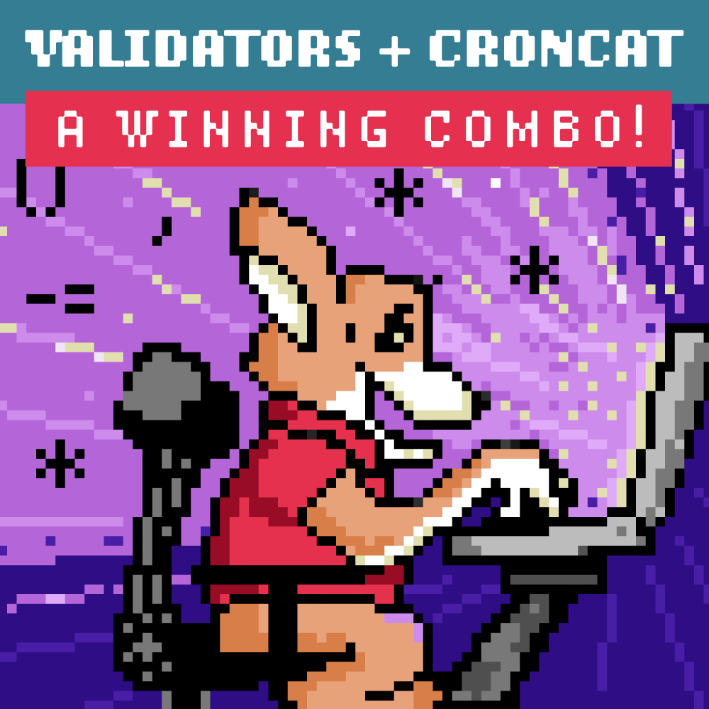 croncats's tweet photo. Validator + Croncat

CRONCAT is a great choice for #NEAR validators!

PINGING can be handled on the blockchain using Croncat's #Decentralized Network!

Learn how at https://t.co/89uQQknZ70 https://t.co/vGmD2z8HVs
