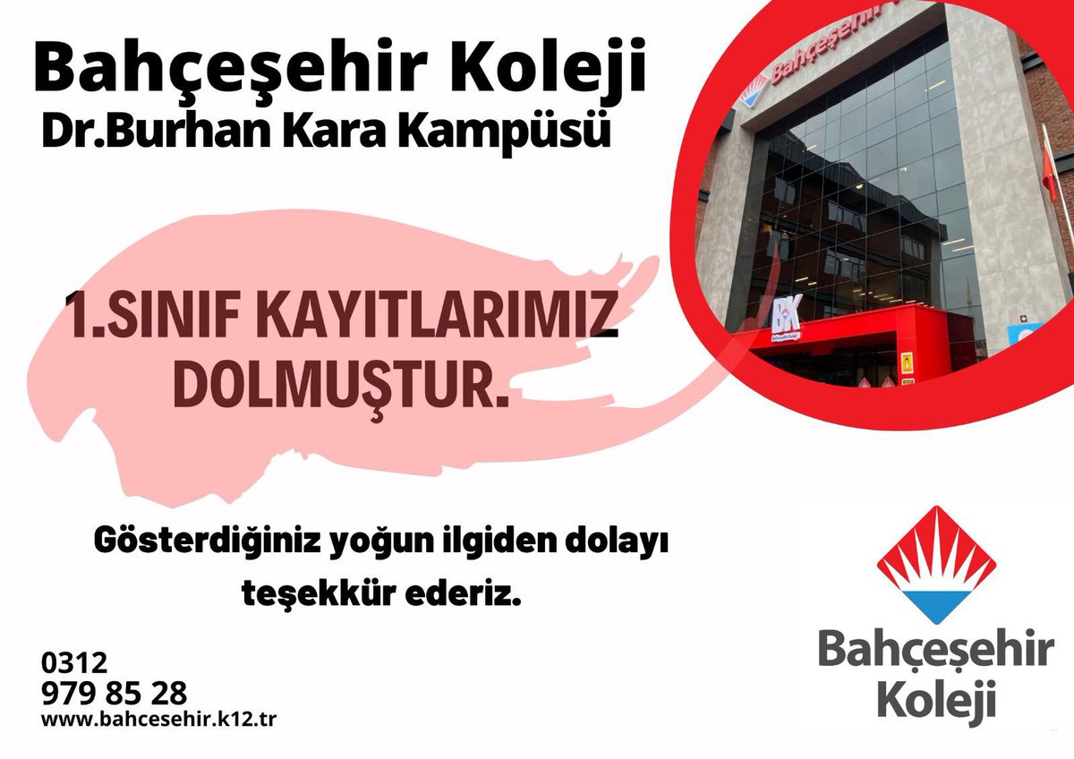 Göstermiş olduğunuz yoğun ilgiden dolayı teşekkür ederiz. 💯❤️💙 #başarısenintercihin