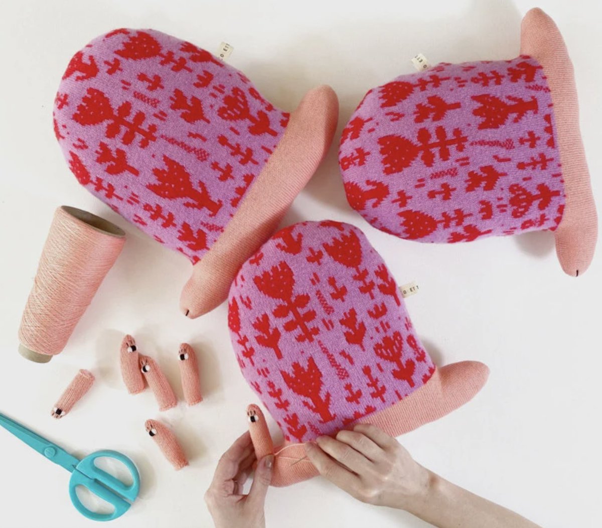 Etsy's tweet photo. "My love for handmade was instilled in me when I was young, by my very crafty grandmother who taught me the basics of sewing, knitting, and embroidery. Then when I had my daughter, she reignited the creative spark I had in me as a child." https://t.co/AsPnxAYxfu https://t.co/70dBkYEvDa