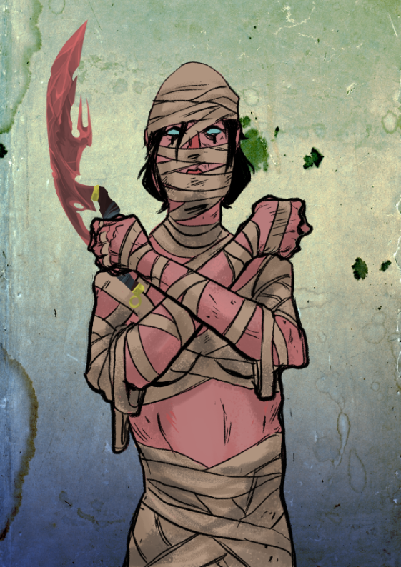 Sneak peak👀

Its being said that the Pharaohs were buried together with their Ladies
They are also resurrecting together

Meet one of our Lady-Mummy holding a sword🔥