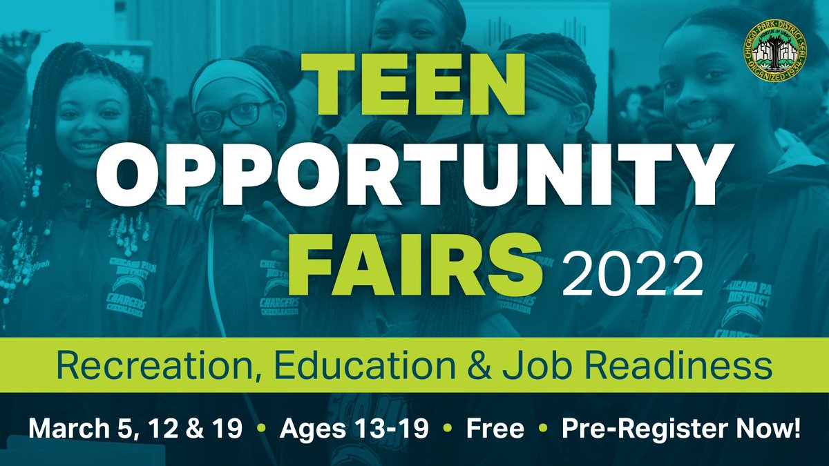 ChicagoParks's tweet photo. Teens! This is your chance to connect with 20+ orgs., including @ChicagoParks, offering job opportunities. Learn about job readiness &amp; the importance of mental health and having a mentor. See you at @MX_College, 1900 W. Jackson Blvd., 3/12, 10am-2:30pm.⏩ https://t.co/mKCJmVKVPX https://t.co/wuAJeSPaFy