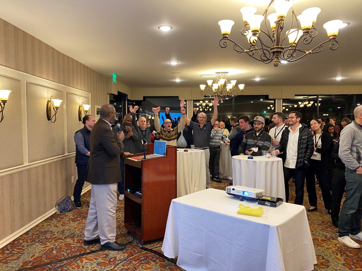 ASTSChimera's tweet photo. The faculty group celebrated after winning in transplant trivia at the Fellows Symposium! #ASTSFS2022 https://t.co/BO86JDfe9T