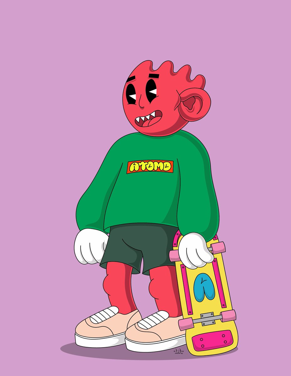 AtomoPJB's tweet photo. ⚡️Atomo Kids⚡️ “kick push” ⚡️❣️🛹 https://t.co/qnpW2XWlbG