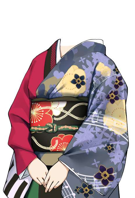 nanohaちゃん(@ Nano_song708)風着物素材 