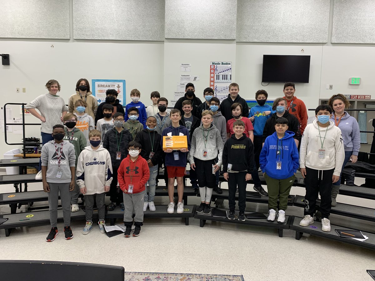 Update:  The "Penny War" has been extended through March 24th!  

The PTA did go ahead and reward 2nd period choir with some donuts for being in the lead at the halfway point!