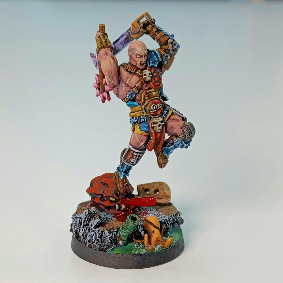 ¿Todavía con dudas de jugar el torneo de Punka de mañana? Si vienes a jugar este 8 Dedos puede ser tuyo! Por cortesía de <a href="/Punkapocalyptic/">Bad Roll Games</a> y pintado por @semywarcor