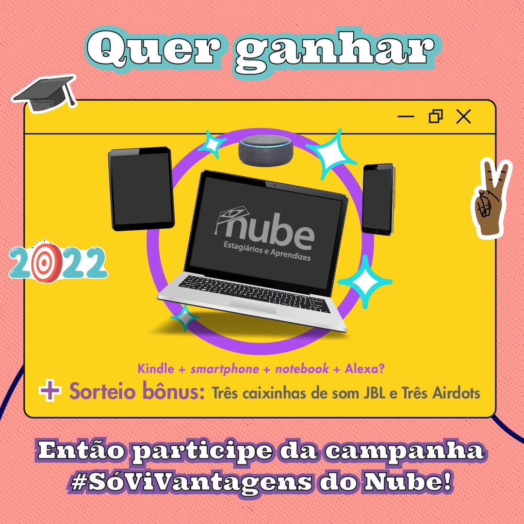O NUBE - Núcleo Brasileiro de Estágios inicia a segunda edição da campanha #SóViVantagens de 2022!

Participe da campanha!

nube.com.br/local/so-vi-va…