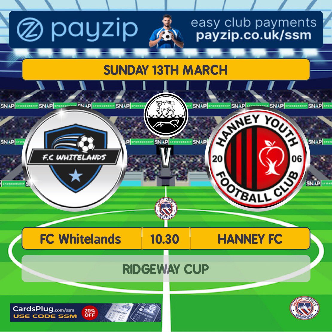 This Sunday sees us go into our 1st game of the ridgeway cup as we take on <a href="/fc_whitelands/">FC Whitelands</a>. Boys will be up for this ❤️🖤❤️🖤❤️🖤

#upthehanney