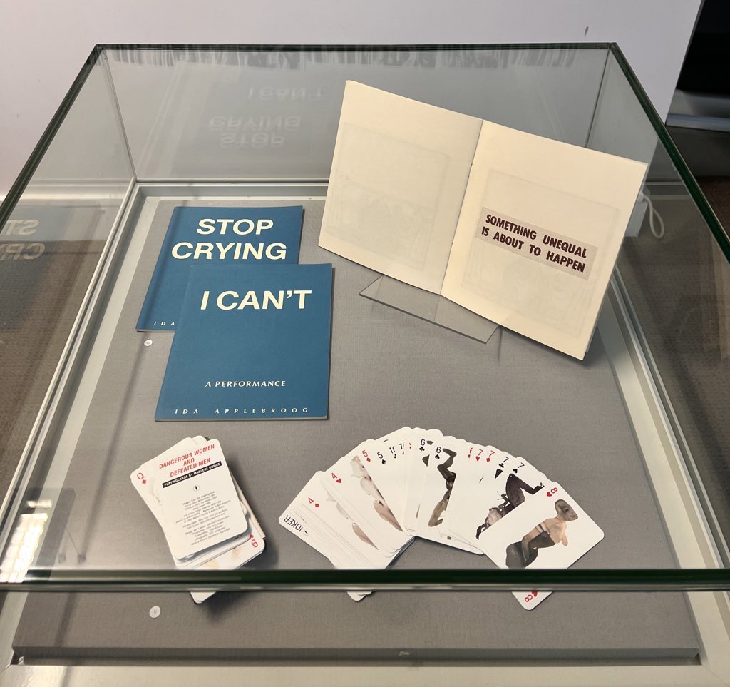 Chelsea_Library's tweet photo. IN YOUR PATH: an exhibition of artists’ books and multiples by created by women is now on display. Curated by artist Denise Hawrysio &amp; librarian Siobhán Britton, it features works from Denise’s personal collection of artists’ books and from @Chelsea_Library’s special collections https://t.co/kBC1enYCs4