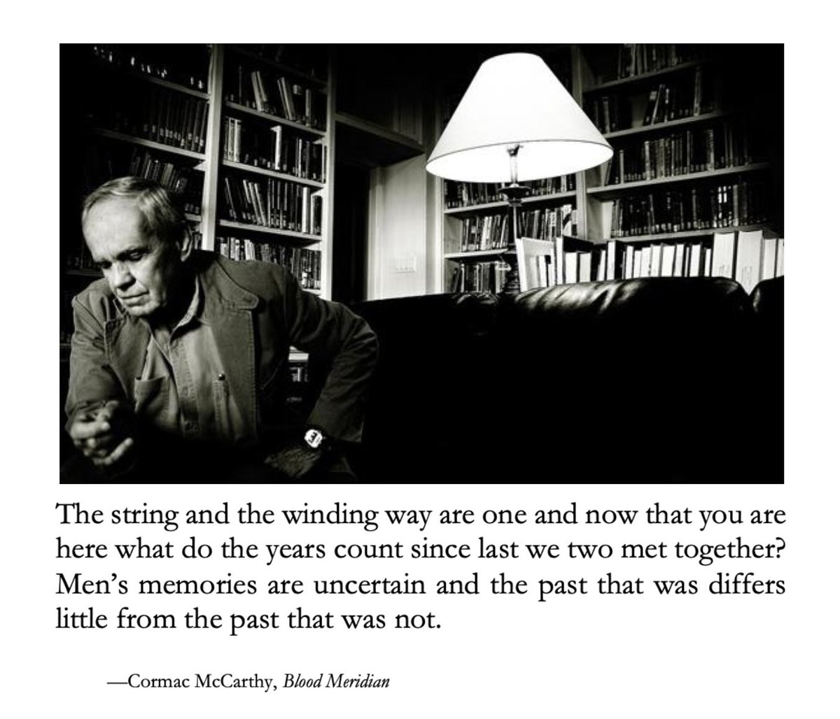 Jessica Flack on Twitter "Cormac McCarthy, longtime resident sfiscience, heir to Faulkner