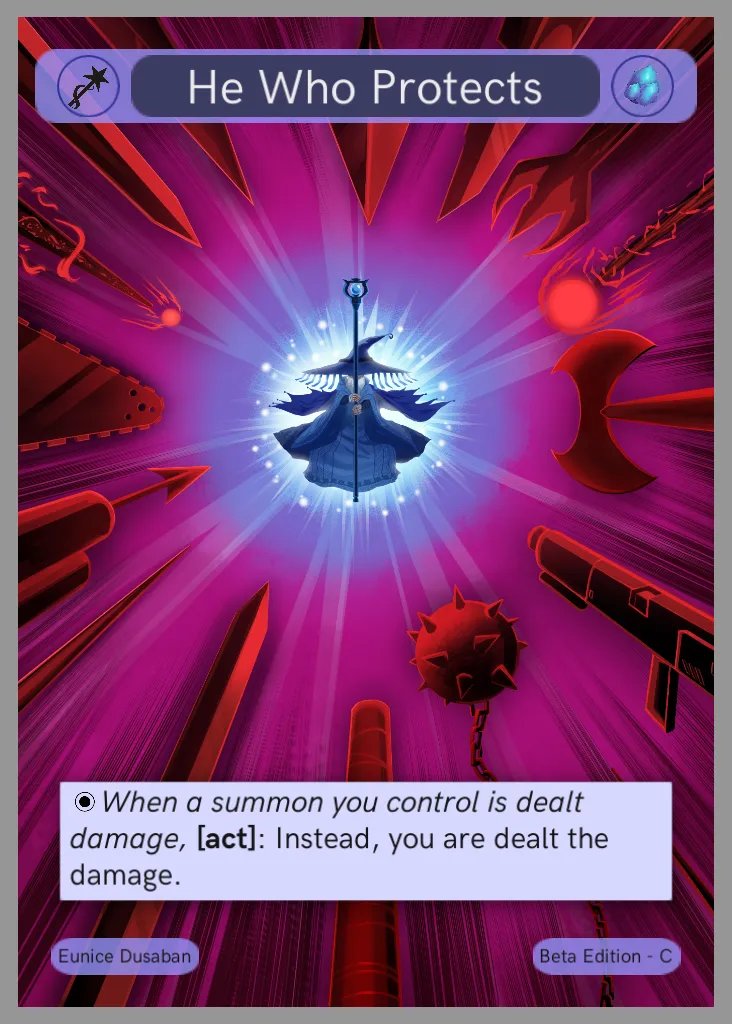 bostcg's tweet photo. The trinity is in place! Each of these cards are certain to have an impact on BOS' meta.

Want to see more updates? Check out our weekly dev blog! https://t.co/tQrs9DYRyP

Artwork by @onpanwa https://t.co/m324b1QnF6