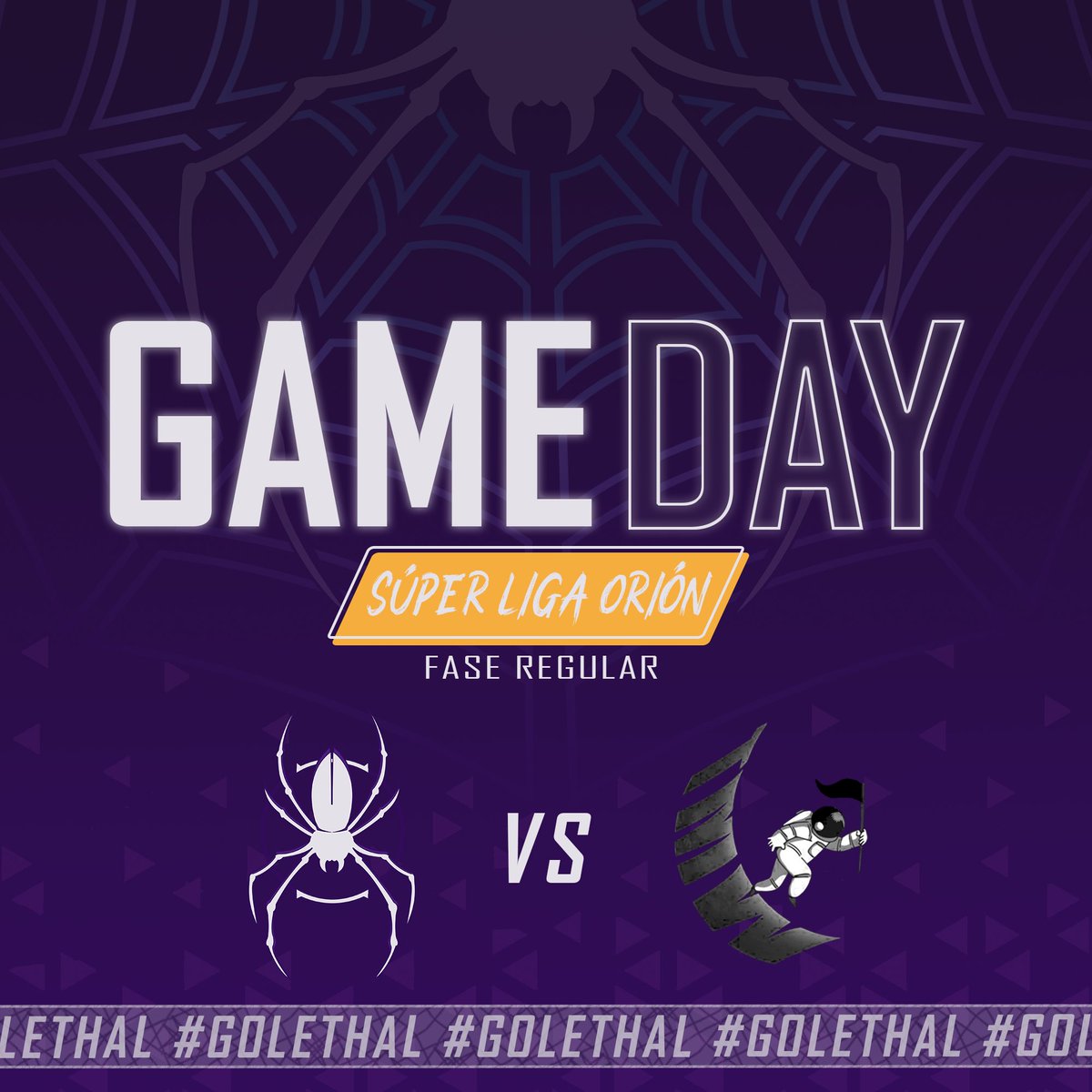 lethalattackgg's tweet photo. ¿Quién nos acompaña hoy?🔥 Empieza la segunda semana de la fase regular en la #SuperLigaOrion y nos enfrentamos a #themoonwalkers a las 9PM COL.

 ¡Suerte a nuestra escuadra principal! #GOLETHAL 🕷️

#golag #SLO #leagueoflegends #matchday #gameday https://t.co/HcY4ygUNb1