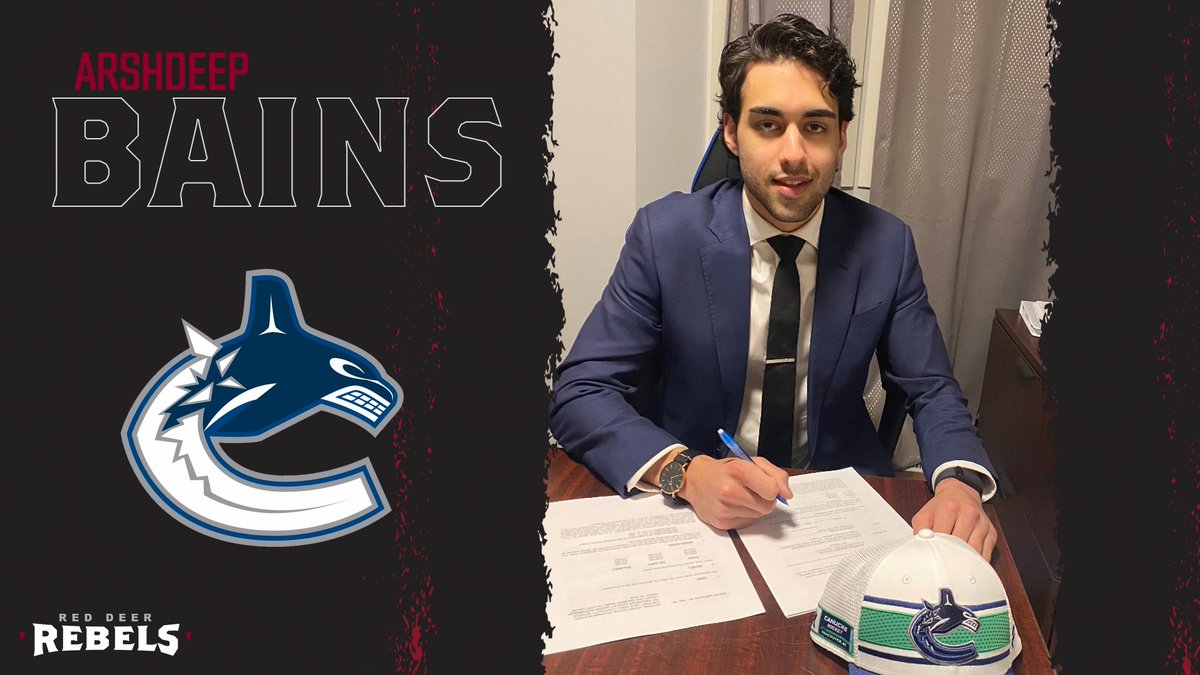 Dreams do come true, kids!

Arshdeep Bains signs NHL contract with his hometown <a href="/Canucks/">Vancouver Canucks</a>!

Details - bit.ly/3KBaNeF