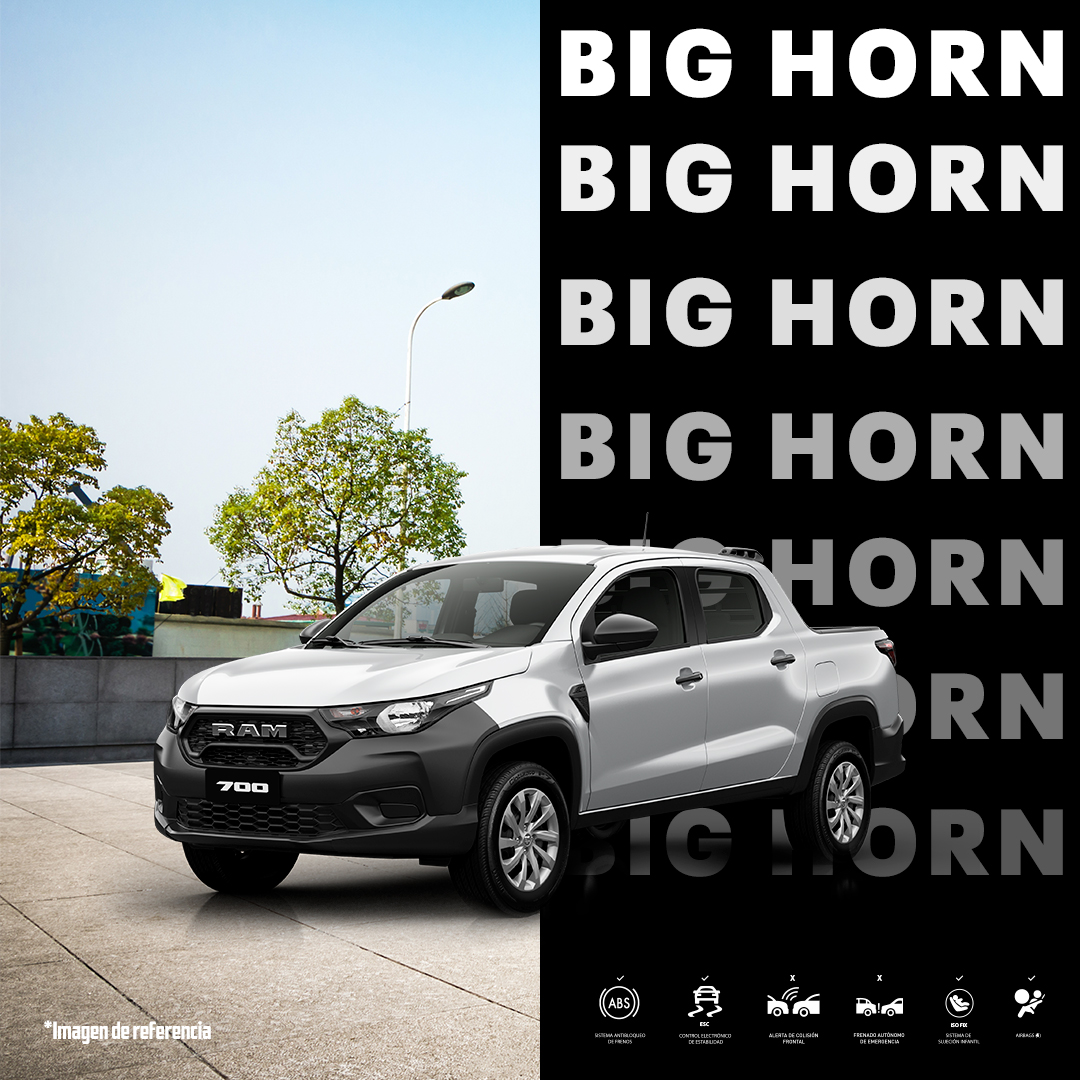 ram_colombia's tweet photo. Nuestra RAM 700 Big Horn domina todo y está siempre lista para cada ocasión. 🔝
Ve por la tuya aquí: https://t.co/yaE1iBz9gn. 😎
#RAM #RAMColombia #Emprendimiento #Trabajo #Fuerza #Poder #RAM700 https://t.co/x8Vquzr4h6