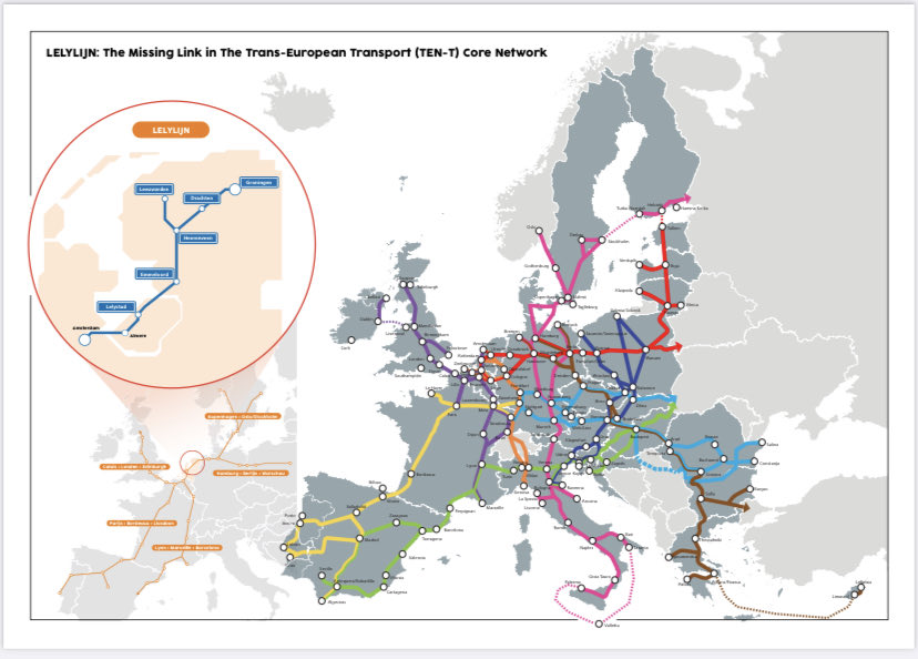 Vandaag met eurocommissaris ⁦@TimmermansEU⁩ gesproken over het opnemen van de ⁦<a href="/Lelylijn/">Lelylijn</a>⁩ in het Europese treinnetwerk (TEN-T extended Core network). Een volgende stap in het realiseren van de Lelylijn. <a href="/vivianneheijnen/">Vivianne Heijnen</a>⁩ ⁦<a href="/provfryslan/">Provincie Fryslân</a>⁩ ⁦<a href="/Gemeente_Lwd/">Gemeente Leeuwarden</a>⁩