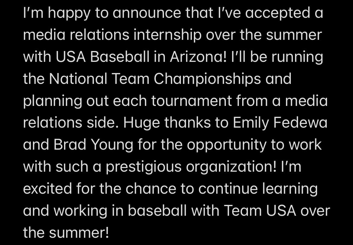 ColePeterson_7's tweet photo. Career Update!! #USABaseball🇺🇸 https://t.co/AJEeC3RpOT