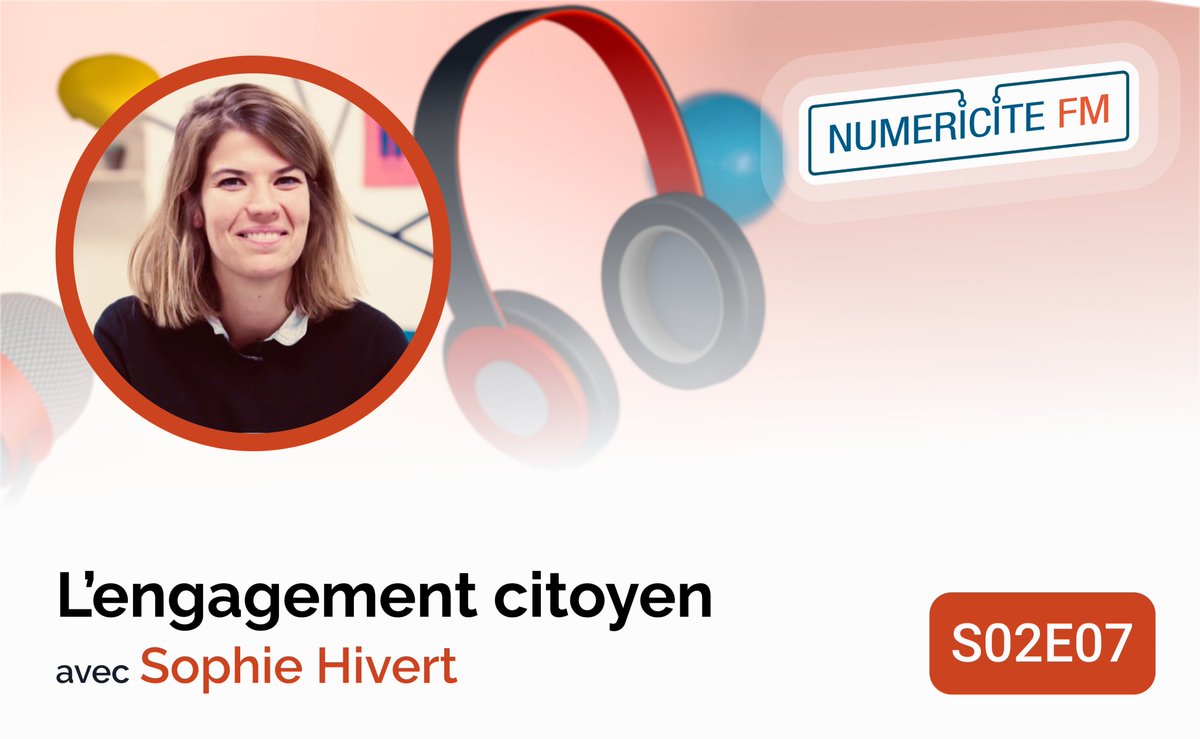 📻Nouvel épisode de #NumériCitéFM !

Aujourd'hui, nous recevons @so_hivert, directrice d'<a href="/Hacktiv_org/">Hacktiv</a>, pour parler #engagement #citoyen, #plateformes participatives et #collectivités !

👉À retrouver ici : bit.ly/3sZMNMq