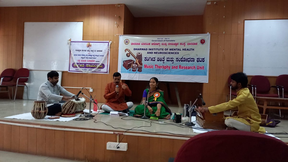 DimhansD's tweet photo. Music Therapy unit conducted a program at DIMHANS, Dharwad to celebrate Women's day 2022. https://t.co/upKVgcIGRI