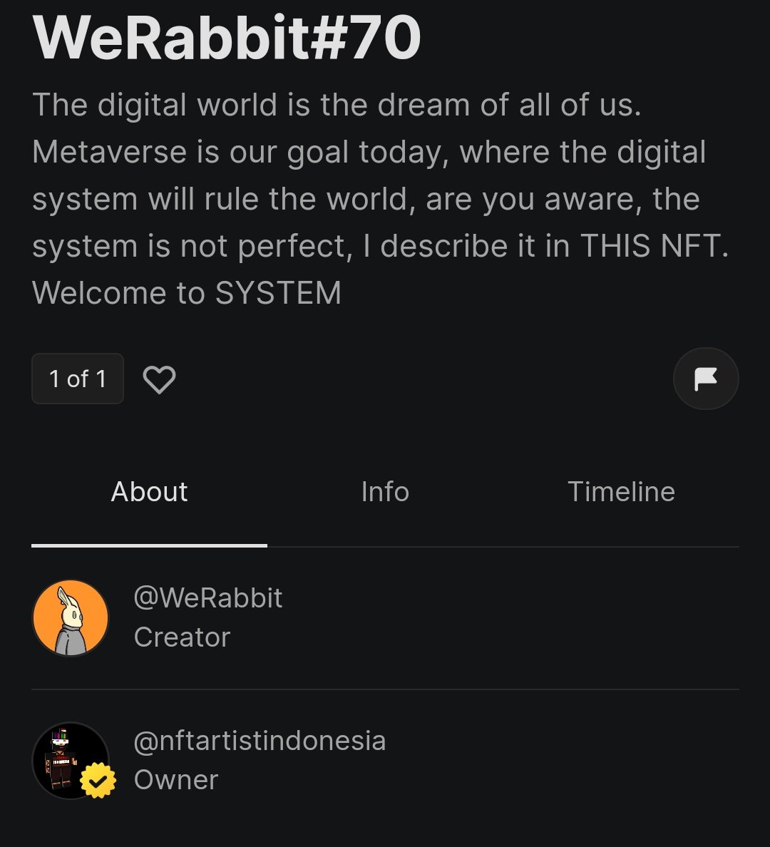 WeRabbit_NFT's tweet photo. BIG THANKS FOR YOU @nftartistind To Support WeRabbit.. Sedang lagi space tiba tiba ada email.. ILoveU BNC
🤩🤘
#RuleTheWorldWithRabbit https://t.co/Qu8447TI27