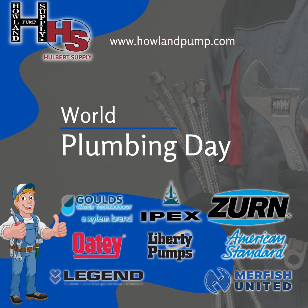 IncHowland's tweet photo. A big thank you to plumbers who play a vital role in the health and safety of modern society.
Join us today in celebrating this day and remember to thank your plumber for their hard work and dedication.
#WorldPlumbingDay2022 #thankaplumber #callaplumber #howlandpump https://t.co/hGSTazGUUq