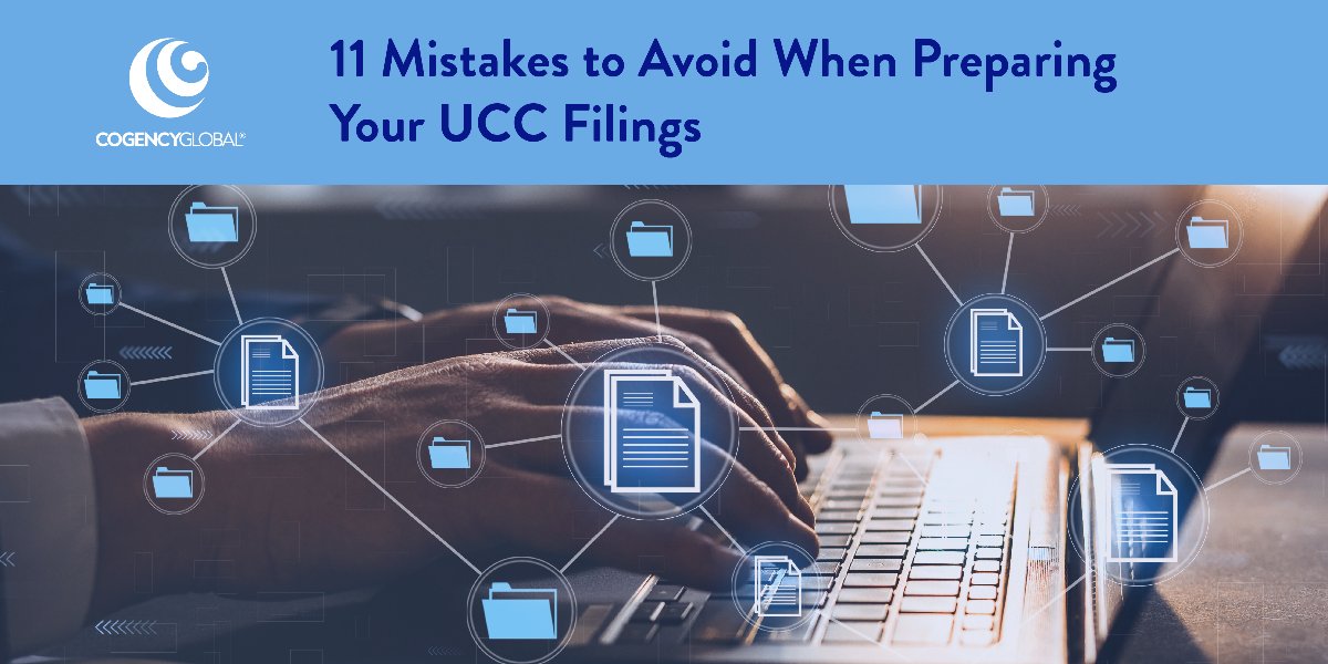 vikkisaeteurn's tweet image. Check out our list of the top 11 mistakes we see on clients' UCC filings. And don't miss our new webinar, 'Avoiding Fatal Debtor Name Mistakes on UCC Financing Statements' on 3/22. Visit our blog to learn more. cogencyglobal.com/blog/eleven-mi… #UCCFiling #UCCFinancingStatements
