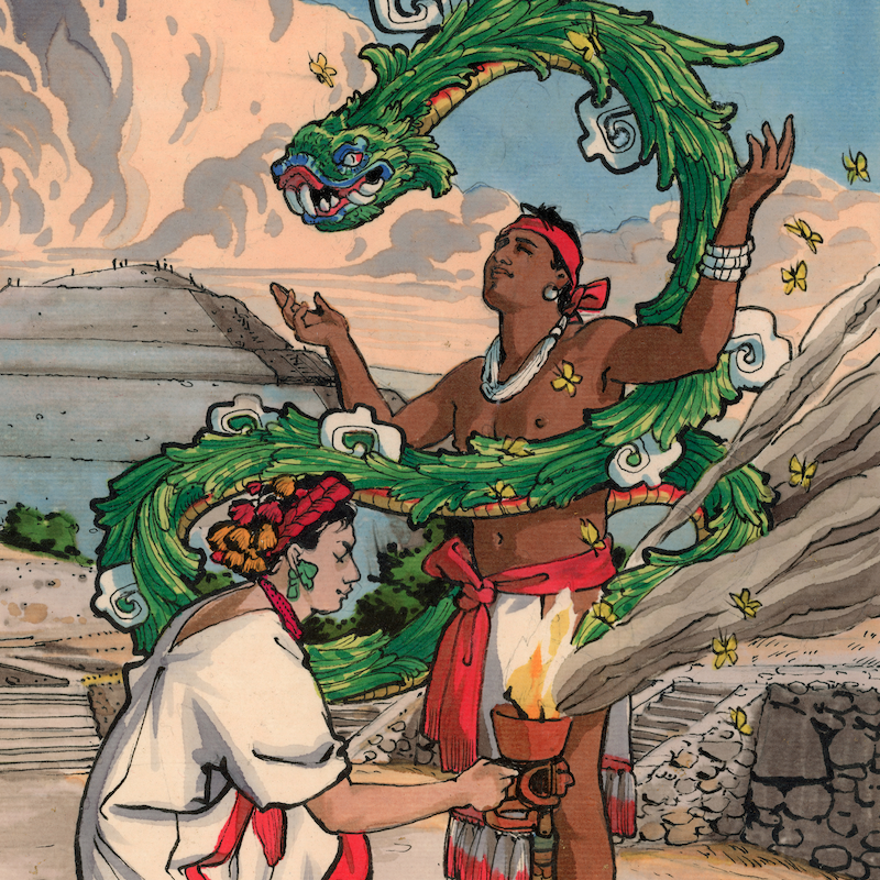 Contemporary dancers celebrate #Mexica or #Aztec New Year on March 12th. This date corresponds to the beginning of springtime, when the fields regenerate and life sprouts anew