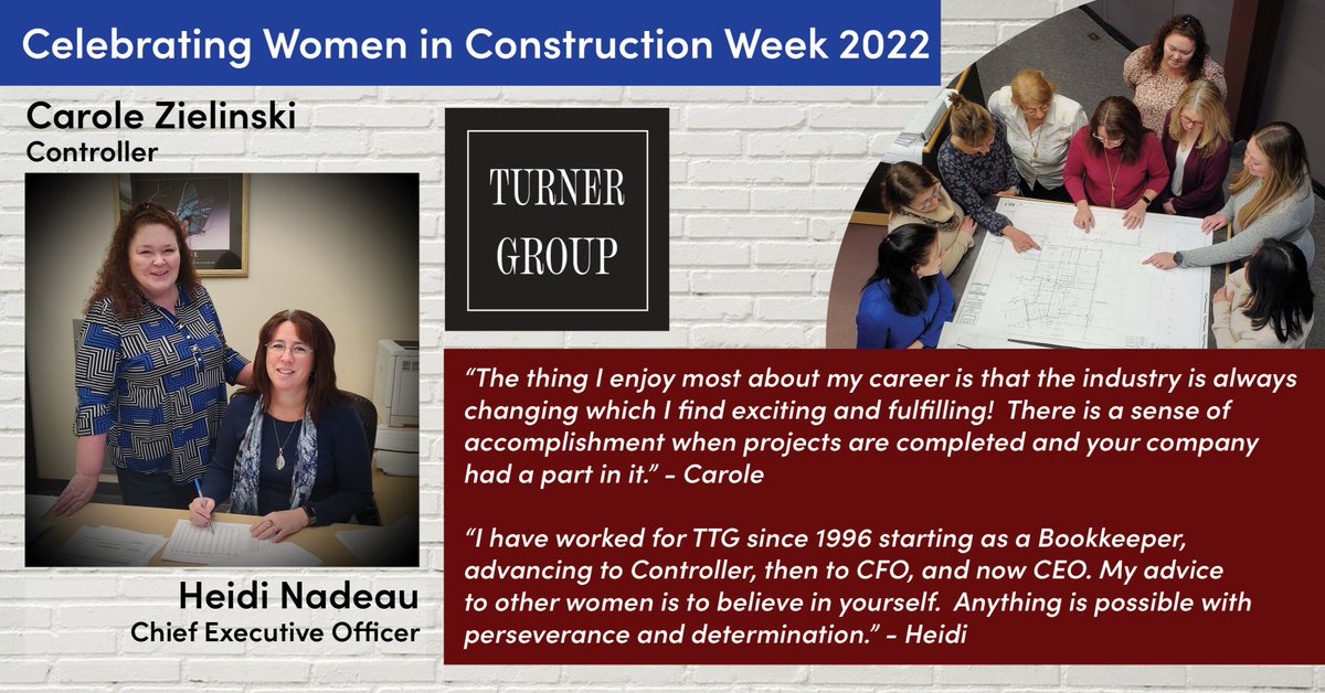 It's Women in Construction Week! Today we celebrate our Chief Executive Officer, Heidi Nadeau and our Controller Carole Zielinski.

#WICWEEK2022 #abcnhvt #womeninconstruction