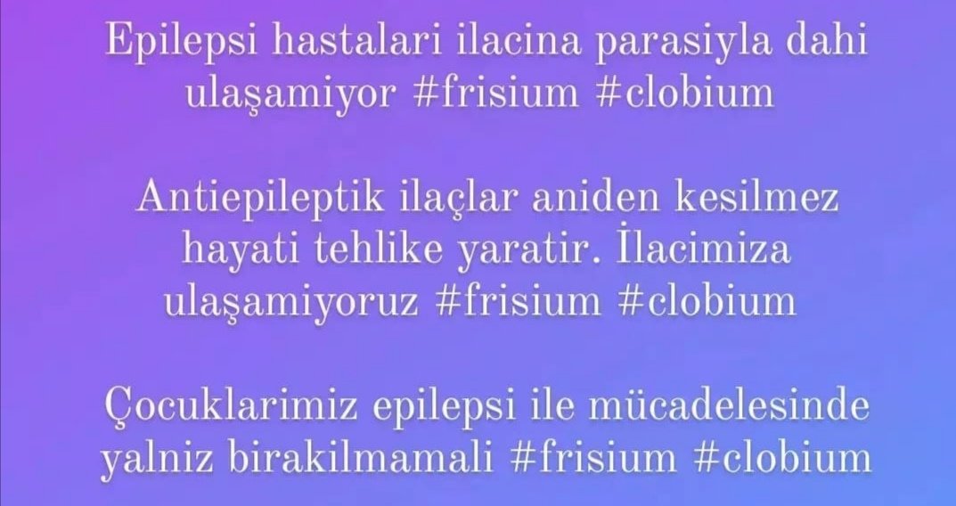 d_sytrk's tweet photo. Dirençli epilepsi hastası çocuklarımızın nöbetlerini uzun süren mücadeleler sonucu kontrol altına alabiliyoruz. Antiepileptik ilaçlarını vaktinde ve gerekli dozda kullanmadıklarında nöbetleri artıyor #frisium ve #clobium ilaçları için çözüm bekliyoruz. @titckgovtr @tebkurumsal https://t.co/olxMqfLNRr