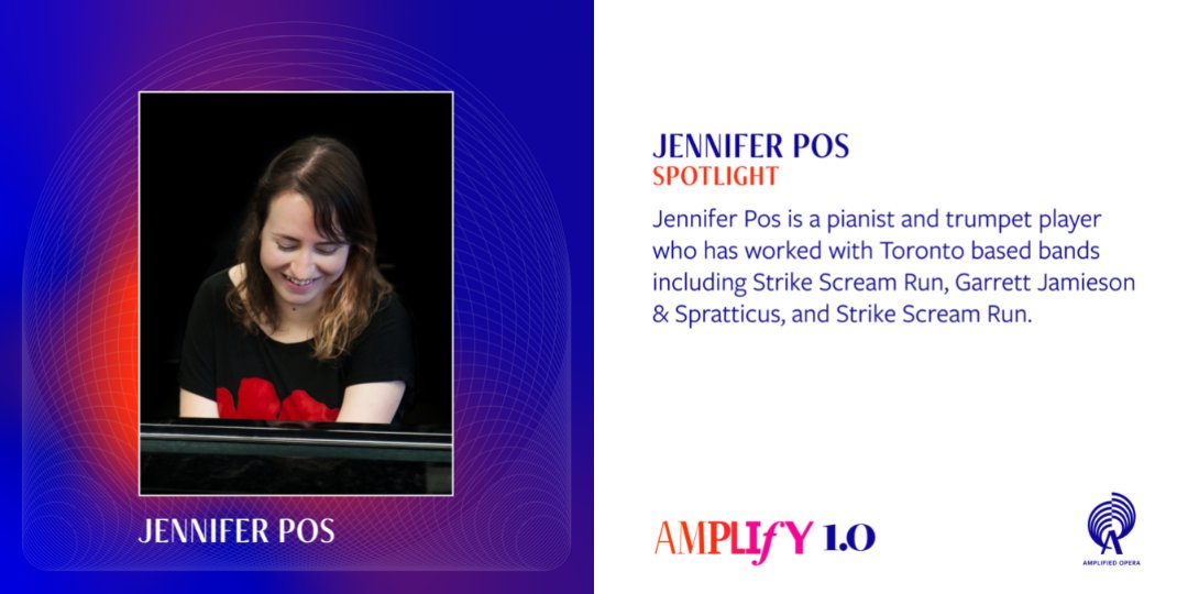 AmplifiedOpera's tweet photo. Meet Jennifer Pos (she/her)!
Jennifer performs in AMPLIFY 1.0's SPOTLIGHT.
More info 👉 https://t.co/xuWBTVFny9
#amplifiedopera #spotlight #amplify1.0 https://t.co/5Ul0qsH4ut