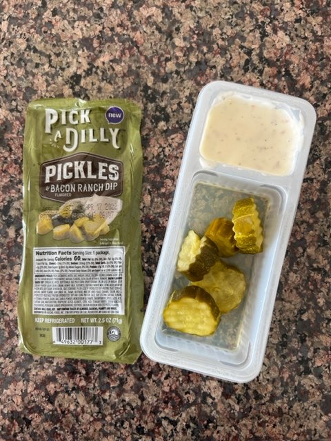 KetoLife8's tweet photo. Phenomenal afternoon snack if you love pickles like I do!!! 🥰 #lchf #keto (ps…ate half them before 📸) 😆 https://t.co/sHKRA8gQcG