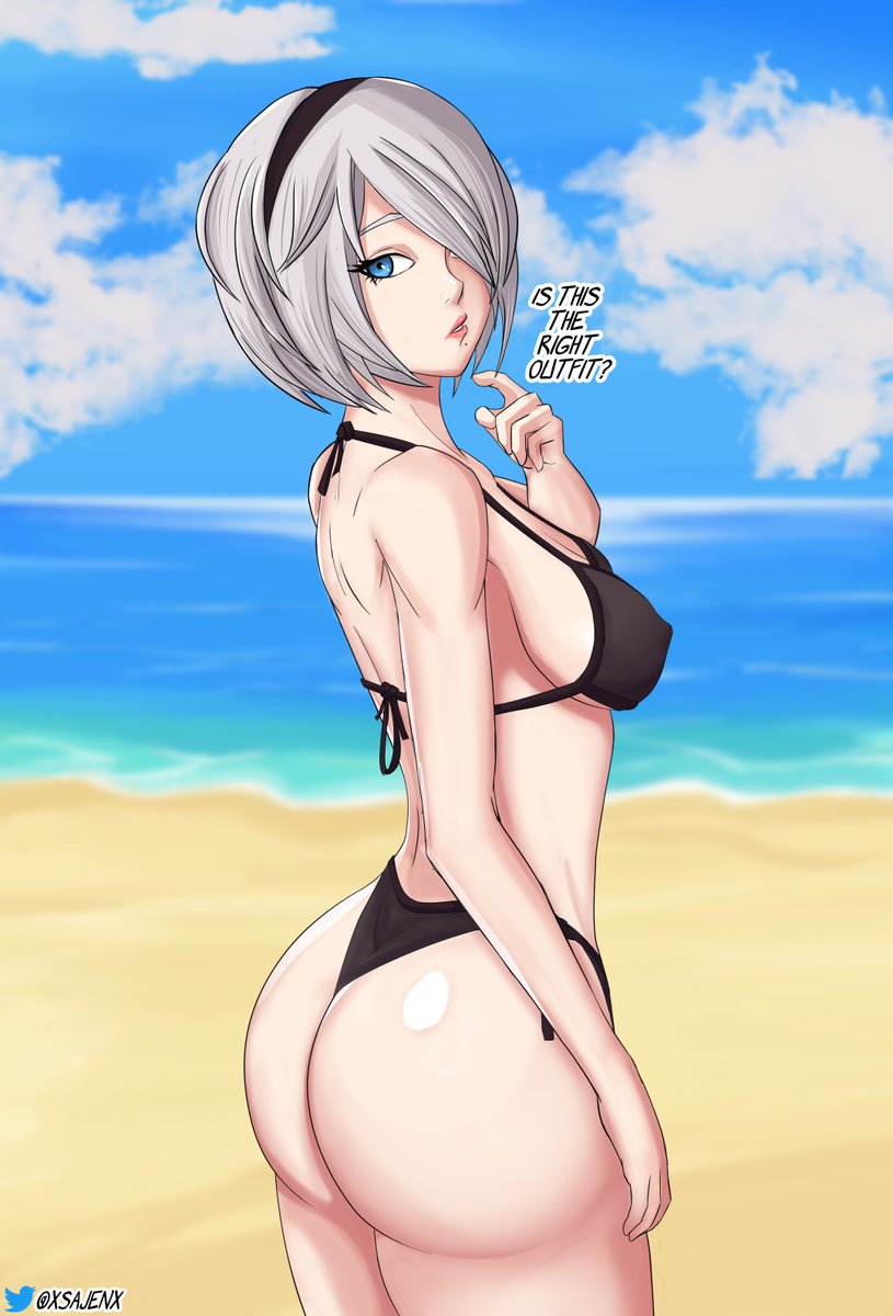 XSajenX's tweet photo. Exactly, 2B 🏖️
#2b #NieRAutomata #NieR #2BNier #ニーアオートマタ https://t.co/I0ktb12gVQ