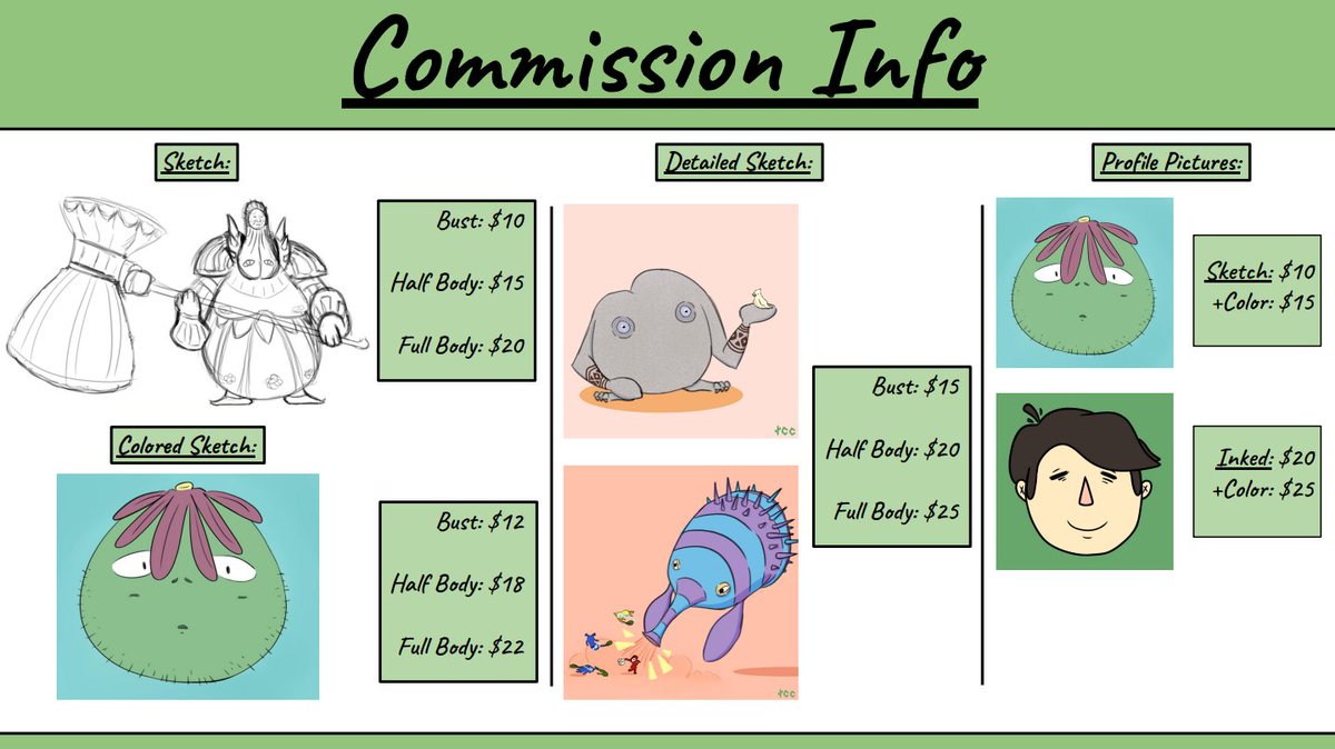 TheCrispCactus's tweet photo. ✨COMMISSIONS OPEN✨
I'm super excited to finally be able to open commission slots! Feel free to DM me if you are interested or have any questions
[ RTs appreciated!! ]
#commissionsopen #Commission #commissions #commissionopen https://t.co/M32s7GJjf5