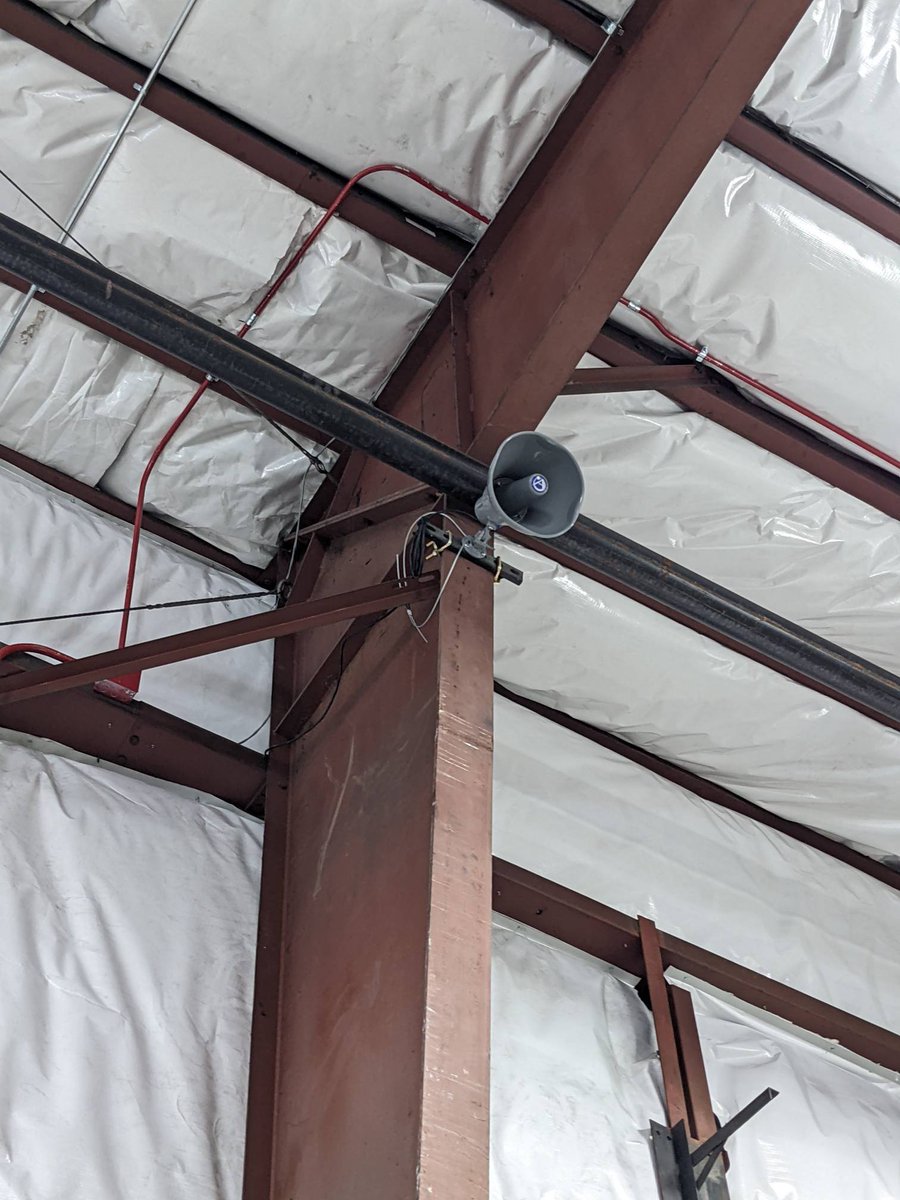 SandsTechAV's tweet image. Paging systems, calling #proAV TECHs to the office,
your installation mastery is needed!

Most large warehouse buildings are equipped with some type of paging system.

Speakers are connected to the existing local phone system for Alerts and paging.