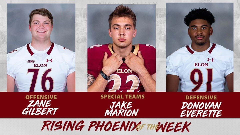 Week two of spring ball was great for these guys and they are our Rising Phoenix of the Week! <a href="/Zane_Gilbert/">Zane Gilbert</a> <a href="/_jakemarion_/">Jake Marion</a> <a href="/deverette5_/">Donovan Everette</a> #AED