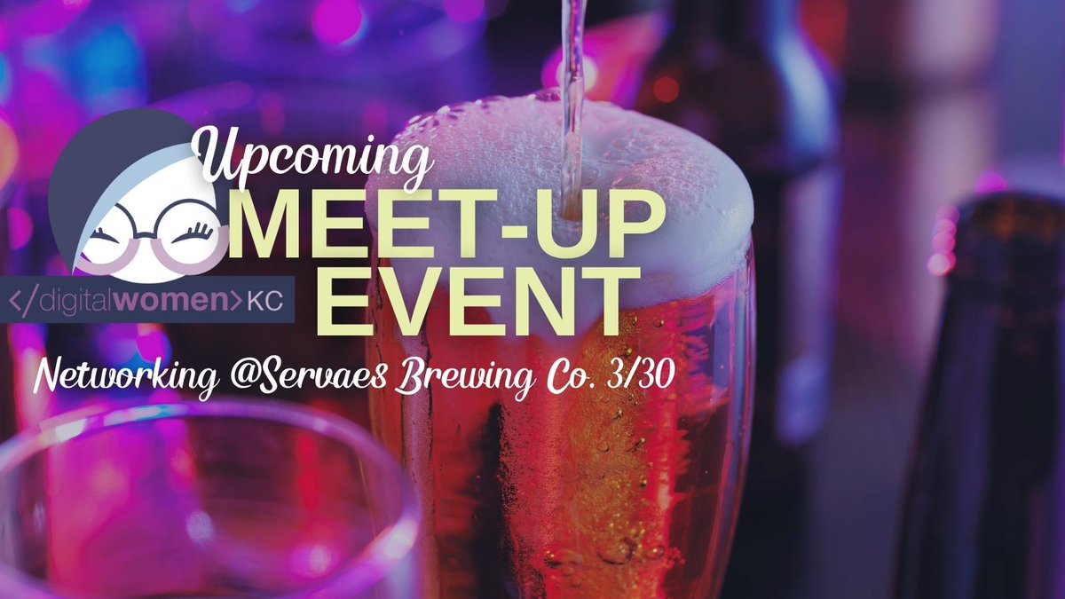 digitalwomenkc's tweet image. Join us at @ServaesBrewCo for #WomensHistoryMonth 3/30 from 5 - 7. Servaes is KC's first brewery owned/operated by a female head brewer!

$5 entry | Drink specials will include $5 full pours of their beers | Register now at bit.ly/march-dwkc

#kcevents #kcnetworking #kcbeer