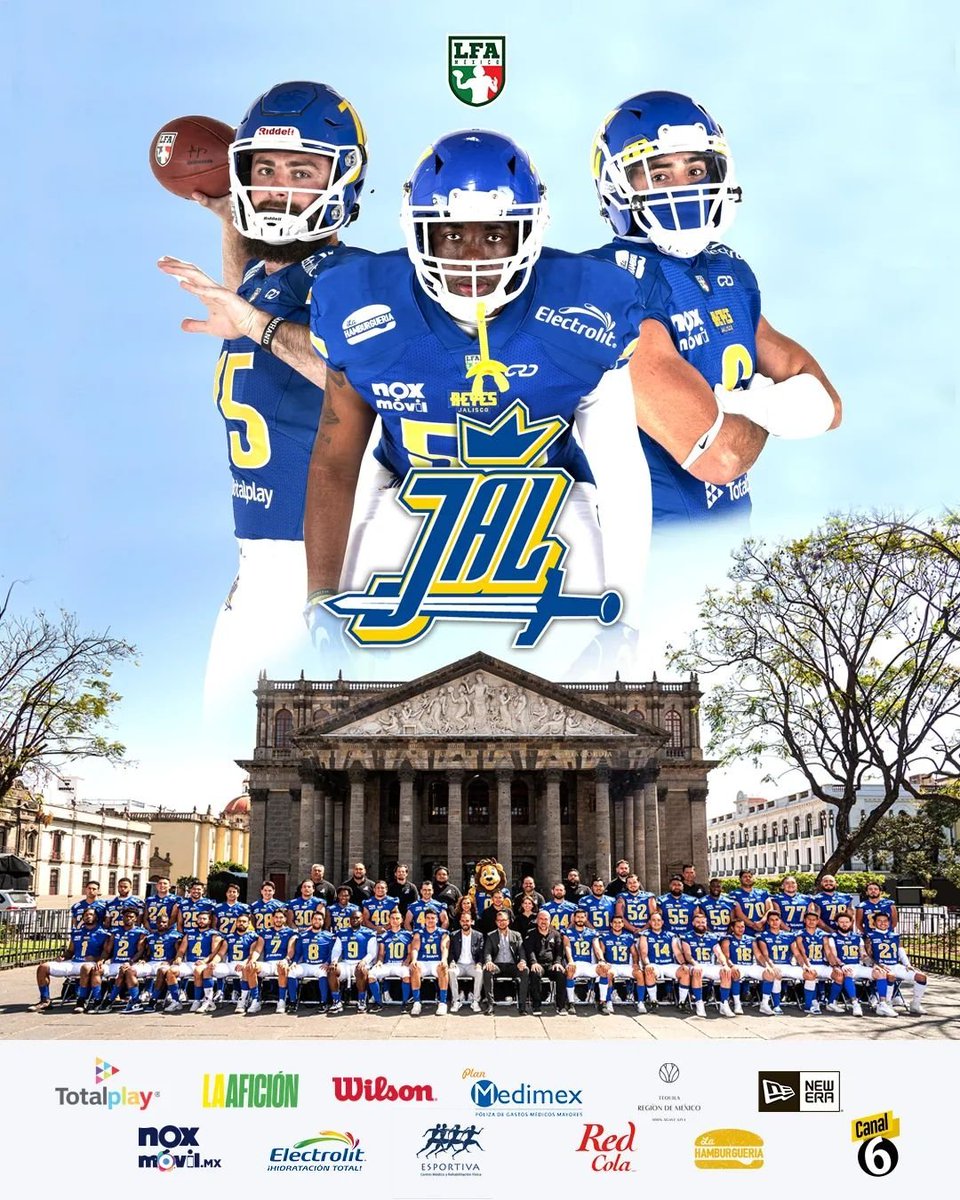 LFA_Mex's tweet photo. #AficiónLFA @LfaReyes
. 
Se oficializa el FOOTBALL AMERICANO en JALISCO 📢

Los #ReyesLFA ya son oficiales, muchas gracias al equipo técnico, jugadores y a nuestros patrocinadores que hacen esto realidad y #LargaVidaAlRey 🤴👑

#ReyesLFA #LargaVidaAlRey #SomosReyes #LFAmex https://t.co/u8LG4eBdQC