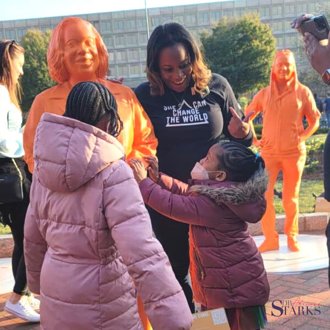 #FlashbackFriday Last week was everything I imagined it to be and more! Seeing my nieces' reaction to my statute for the first time is a feeling I won't soon forget. It's a constant reminder of why <a href="/IfThenSheCan/">If/Then</a> is so crucial and much-needed. #STEM #womenleaders