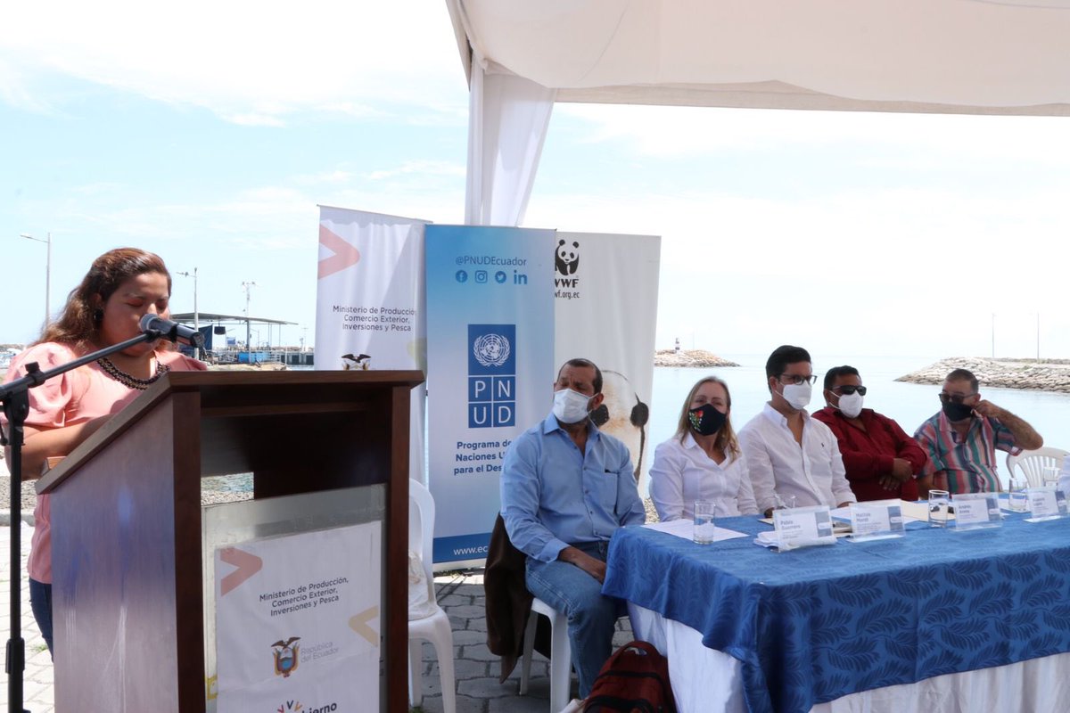 📍#Manabí | El viceministro <a href="/andresarens/">andresarens</a> participó de la presentación de resultados obtenidos del proyecto <a href="/IniciativaPesq1/">Iniciativa Pesquerías Costeras América Latina</a>, que estuvo enfocado principalmente en fortalecer la gobernanza de las pesquerías y generar herramientas de planificación espacial marina y costera.