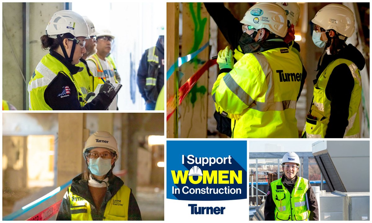 TurnerMidAtl's tweet photo. Happy Friday of #WomenInConstructionWeek
Turner has strong, inspiring women advocating for equity & inclusion across the industry; women who make us #TurnerProud! #WICweek2022 #turnerwomen #OurPeopleOurStrength #TurnerDifference #TurnerMidAtlantic #Turner_Talk #WorkForTurner https://t.co/jxfx6iDHDE