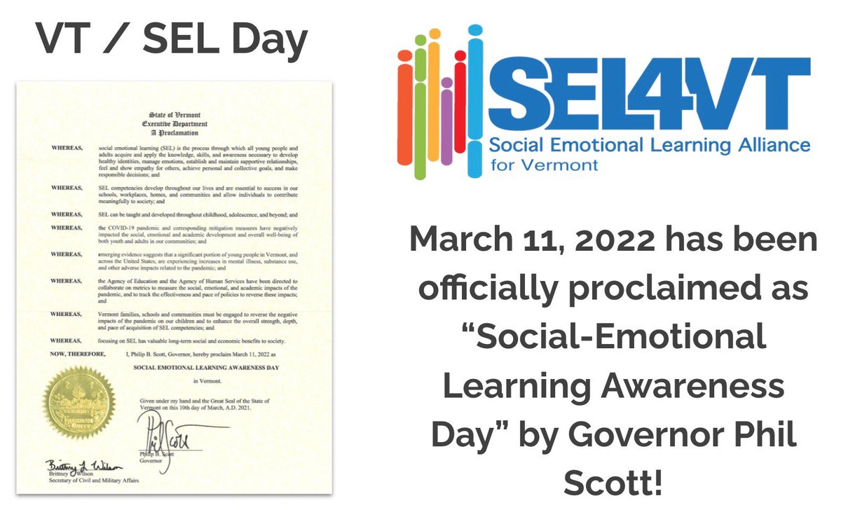 Happy #SELday! <a href="/VTPBIS/">Vermont PBIS</a> <a href="/VTEducation/">Vermont Agency of Education</a> <a href="/SEL4VT/">SEL4VT</a>