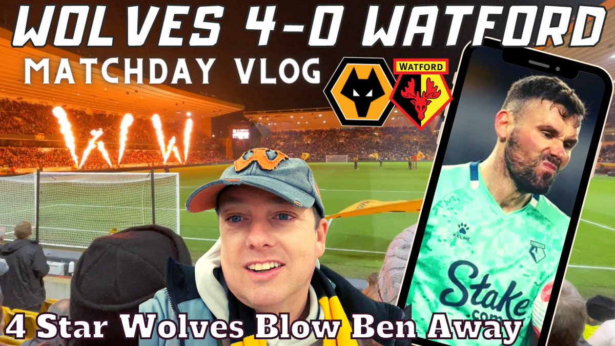 _DazzlingDave's tweet photo. I have to admit this is one of the most enjoyable match vlogs I’ve edited 🐺

Just couldn’t resist the title 😝🧡 WATCH👇
https://t.co/9DDic64j0m
#wwfc #WOLWAT #matchvlog https://t.co/Mb378jR0Sq