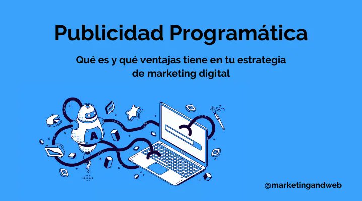 marketingandweb's tweet photo. 🤔 Qué es la Publicidad Programática y qué ventajas tiene en una Estrategia de Marketing Digital
🔻 En qué consiste la Publicidad Programática
🔻 Ventajas de la Publicidad Programática
https://t.co/qD2NeWufj4 vía @marketingandweb
#PublicidadProgramatica https://t.co/D2MXTxq5lp