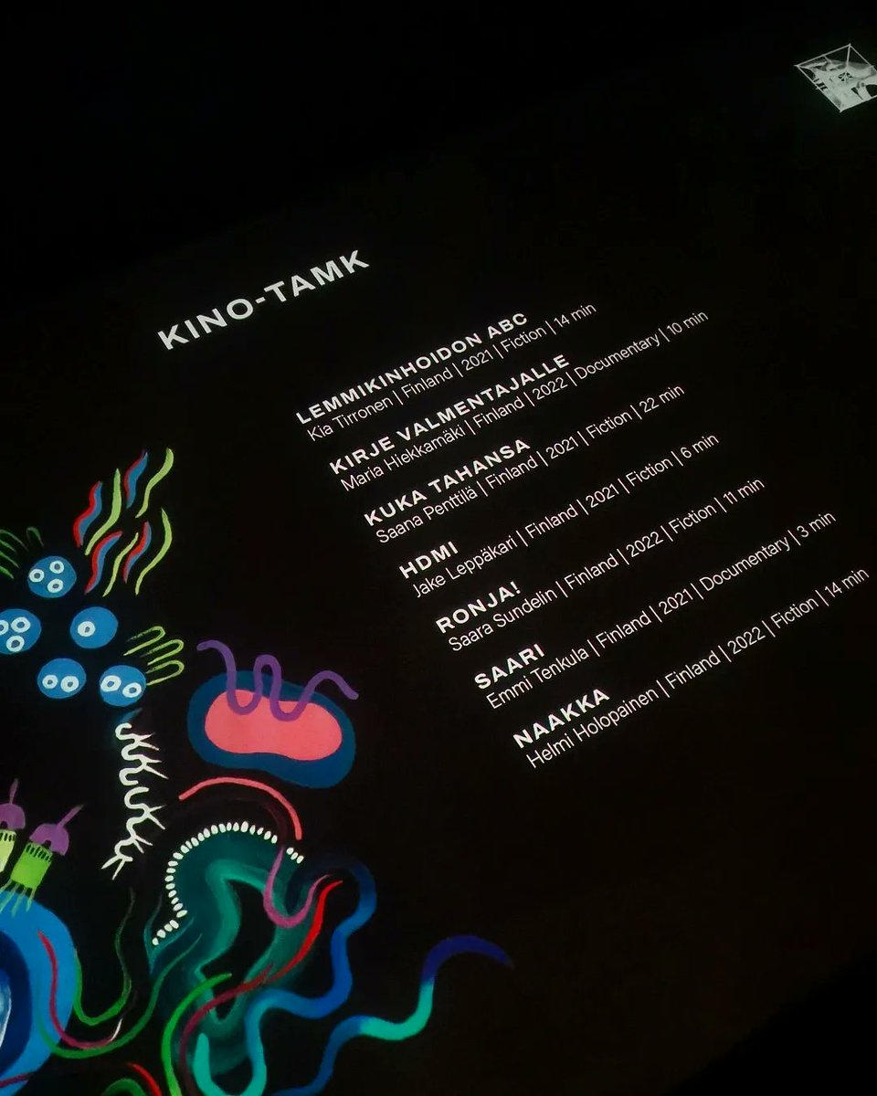 Today, I was glad to see the Kino-TAMK short films of TAMK's media students. There were 7 very different short films involved. At the forefront of the short films was their authenticity, ordinary people, everyday life.