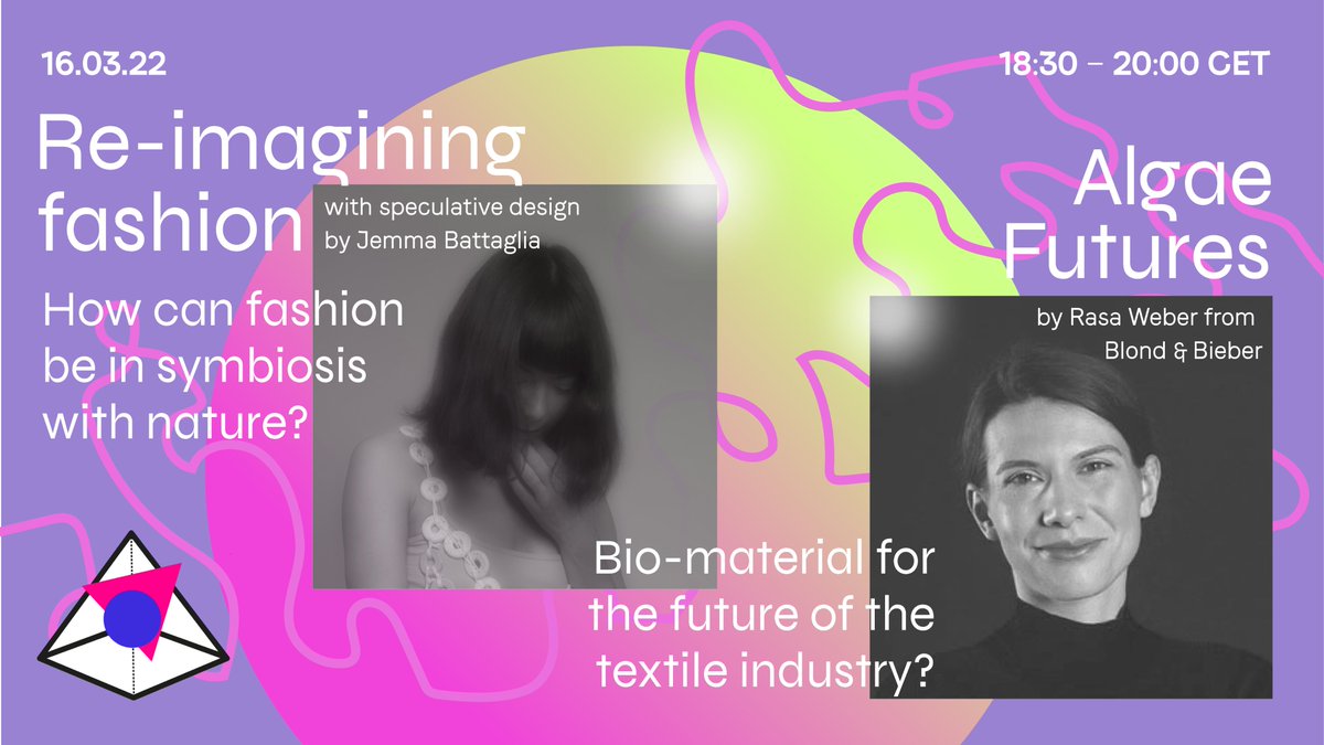 Futures_Berlin's tweet photo. Meet the speakers of our next event "Re-imagining fashion": Jemma Battaglia – specialist in #alternativefashion practice aligned with the concept of #Futuring and Rasa Weber from Blond and Bieber, Berlin-based textile and product #designstudio. Sign up: https://t.co/Ibpa90J9i5 https://t.co/0e22RrSe3D