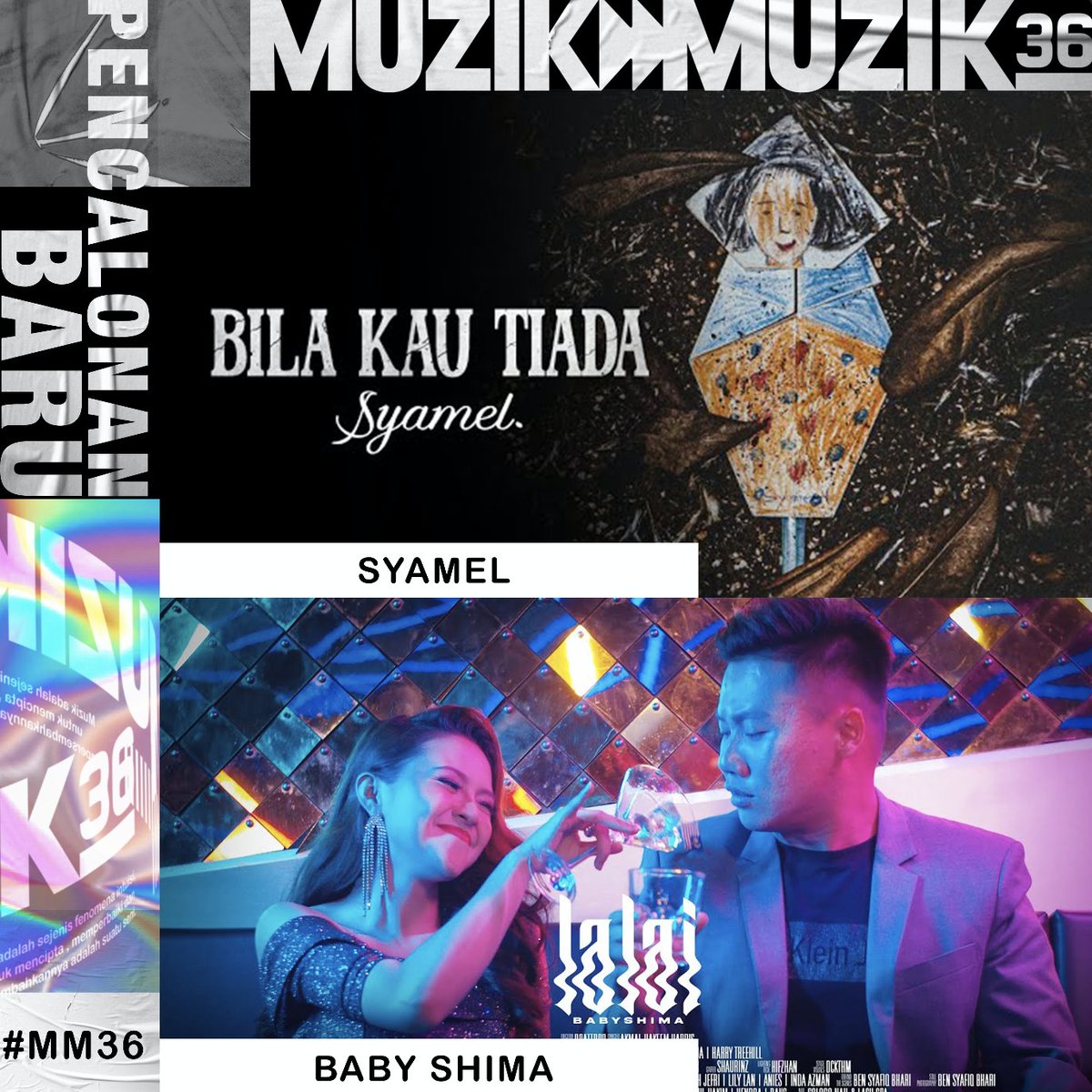 tv3malaysia's tweet photo. Pencalonan baru Muzik Muzik 36 minggu ini kita ada @syamel_official & @babyshimaofficial
Nak tau lebih lagi perkembangan terbaru serta gosip industri muzik tanah air, make sure korang tengok Muzik Muzik 36, setiap Ahad, 11.30 pagi di TV3!
#muzikmuzik36 #MM36 https://t.co/M9VCod8x2B