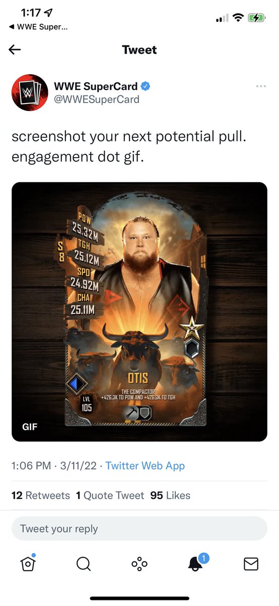FaingnaertJosh's tweet photo. @WWESuperCard https://t.co/hF9ZohQtzB