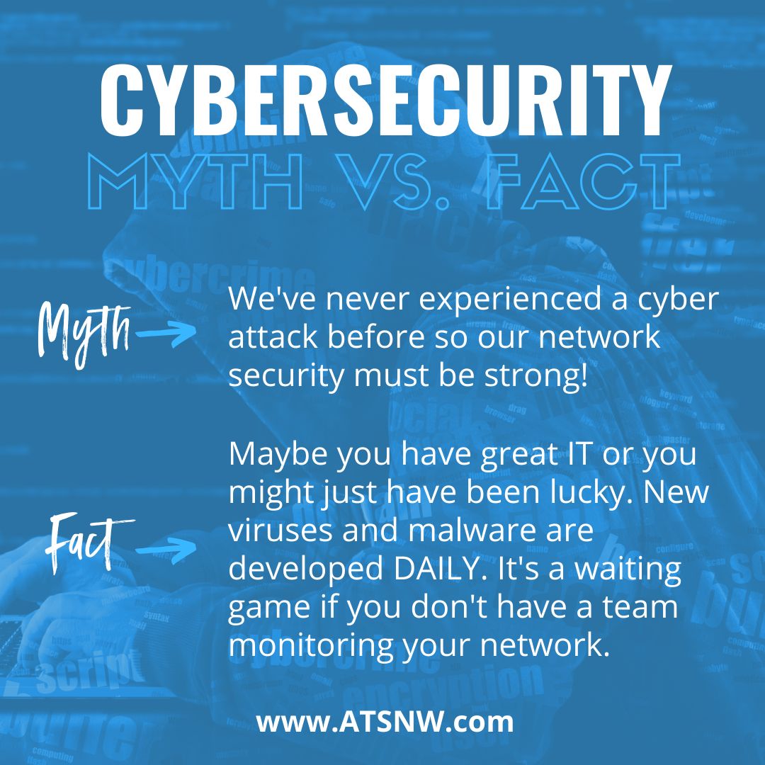 ATS_MSP_PDX's tweet photo. There are 3 types of companies out there…

1. Those that have been breached and know it
2. Those that have been breached and don’t know it yet
3. Those that haven’t been breached YET

Be proactive and prevent an attack!

#teamwork #managedit #itcompany #atsnw https://t.co/j4YiVDPRdQ