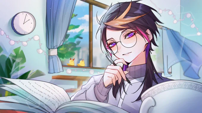 💜study with me!  #YaminoArt 