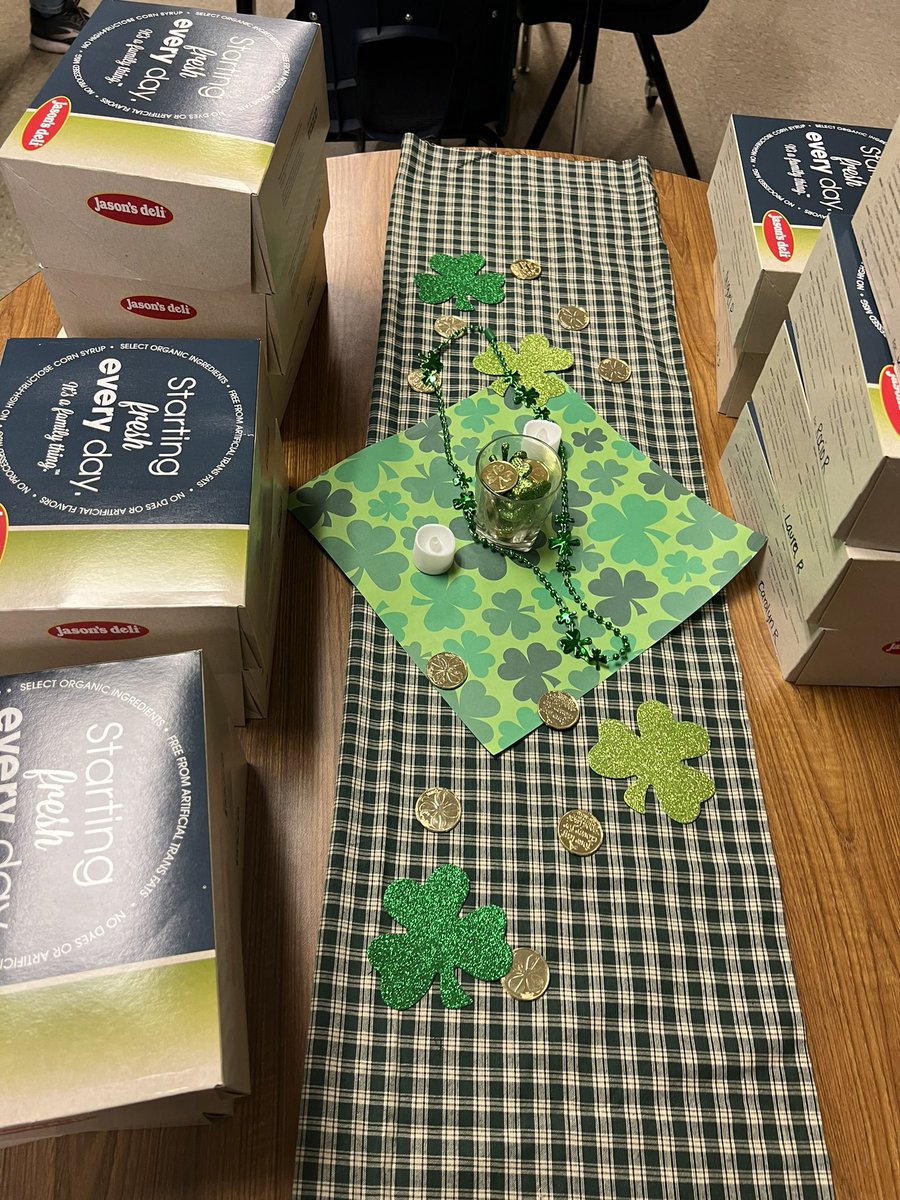 Wernekea's tweet photo. Thank you to our amazing @hebron9th Sunshine committee and @mrsjfeagins for the lunch! #WorkingLunch #SpringBreakIsAlmostHere ππ https://t.co/9DxyHTD09Z